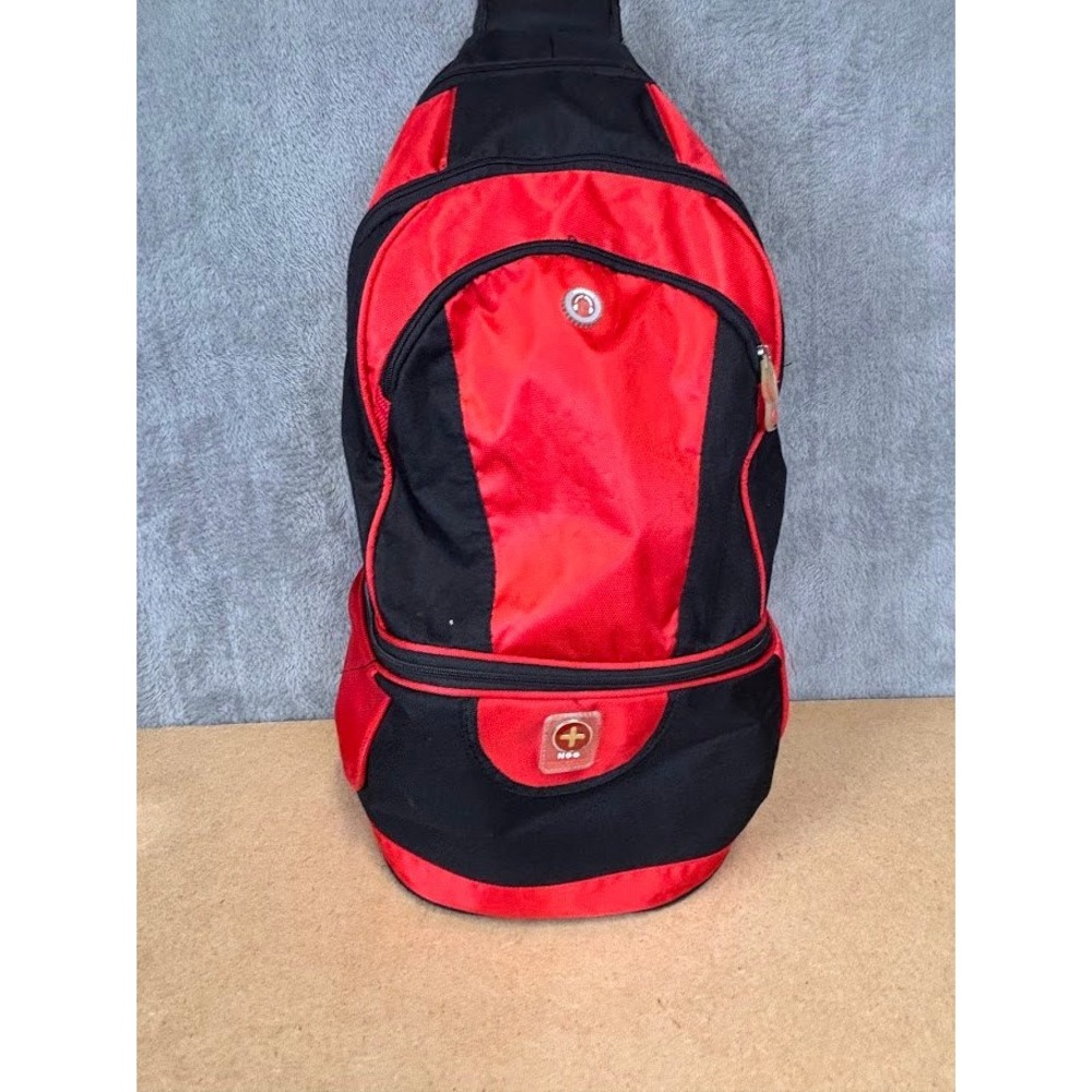 NGG Swiss Edition Insulated‎ Cooler Backpack Hiking Travel Red Black Daypack